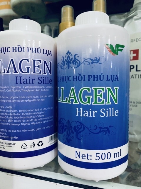 Tinh dầu phục hồi Phủ lụa Collagen 500ml - 1000ml