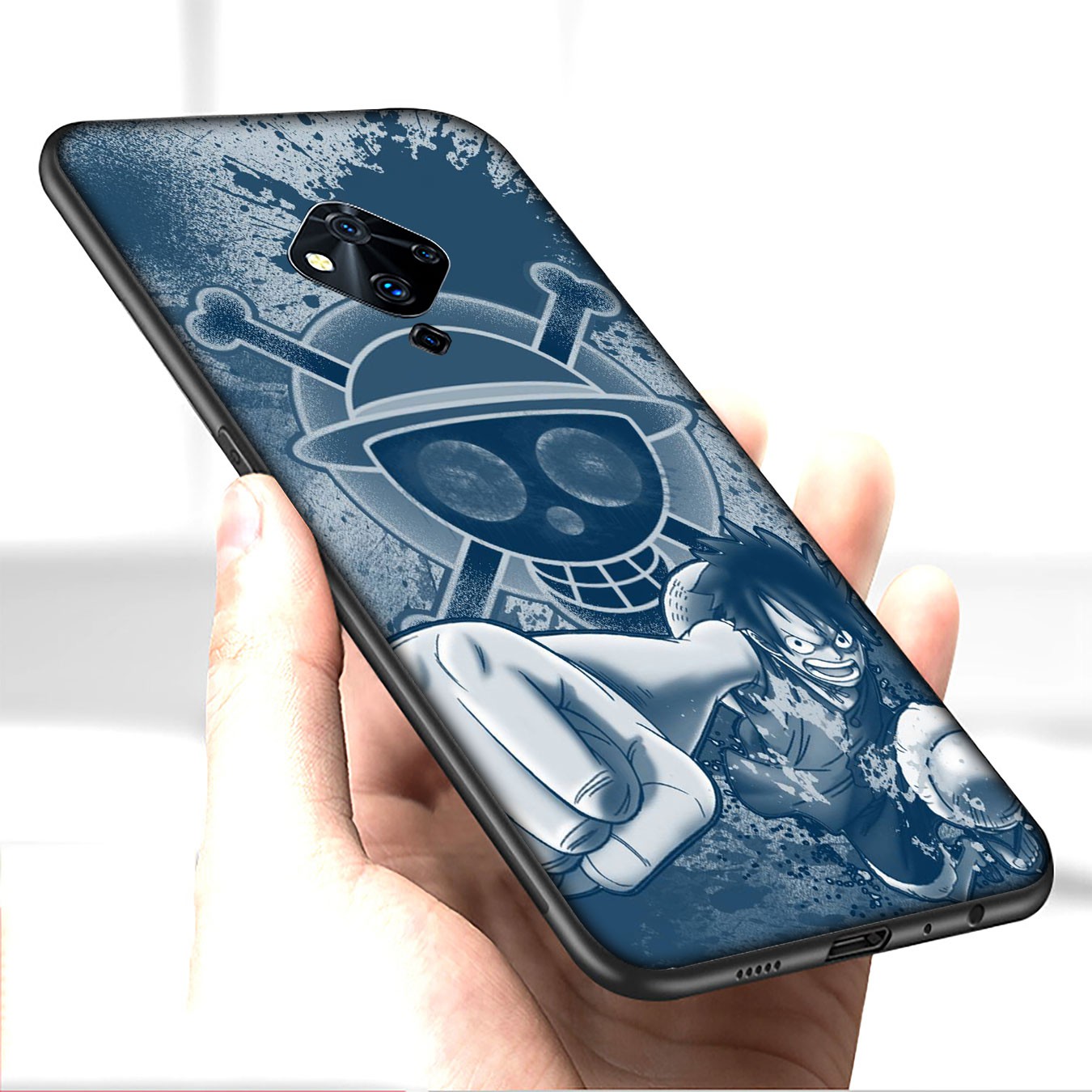 Samsung Galaxy A02S J2 J4 J5 J6 Plus J7 Prime A02 M02 j6+ A42 + Casing Soft Silicone Phone Case luffy Anime One Piece Cover