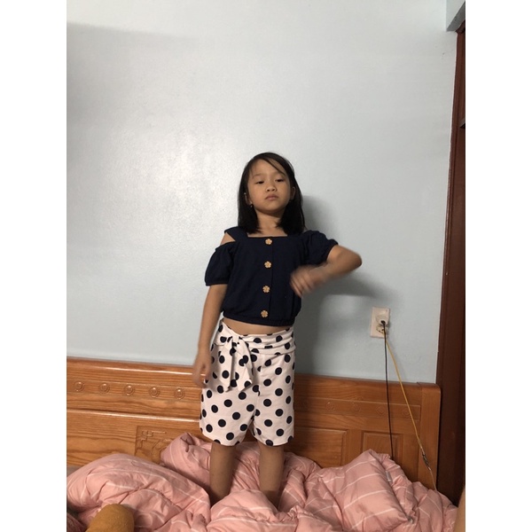 Bộ quần áo cho bé gái RRE 1-16 tuổi Chất thun mềm co giãn xuất dư 0621