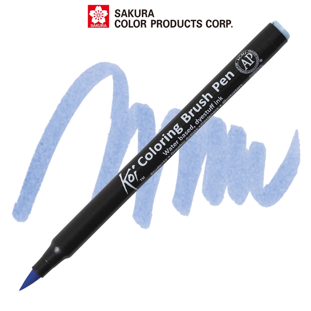 Bút lông màu nước ngòi cọ Sakura Koi Coloring Brush Pen Màu Light Sky Blue