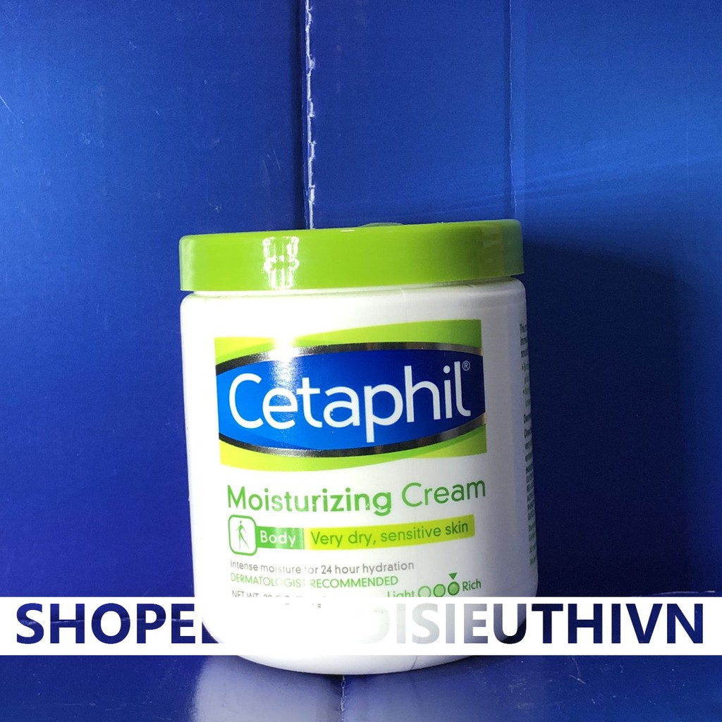Kem Dưỡng ẩm Cetaphil Moisturizing Cream 566g làm mềm da toàn thân Cetaphil Body ( Tách từ set 2 hũ cetaphil 566g)