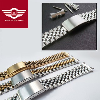 (SALE HOT) Dây đồng hồ kim loại Rolex 5 mắt đúc xịn size 20mm (ĐỦ 3 MÀU)