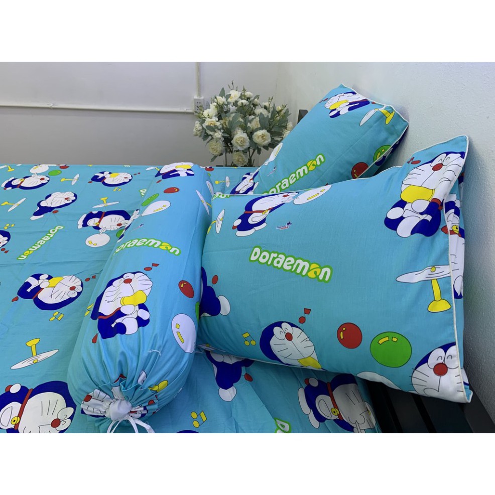 Drap Giường Ga Giường Cotton Thắng Lợi Mẫu Mới Mát Mềm Mịn Đẹp Vượt Thời Gian - Mẫu Doraemon