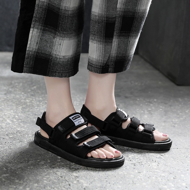 Giày sandal nữ học sinh sinh viên quai ngang đủ size nam