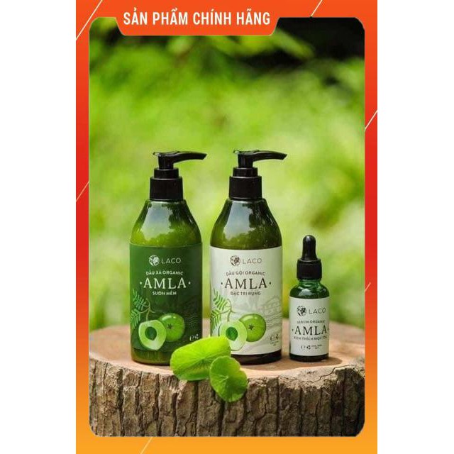 FreeShip-Mỹ Phẩm Chính Hãng Dầu gội Xả Serum kích thích mọc tóc Organic AMLA Suôn Mềm 300ML Cho Tóc Mềm Mại Óng Mượt