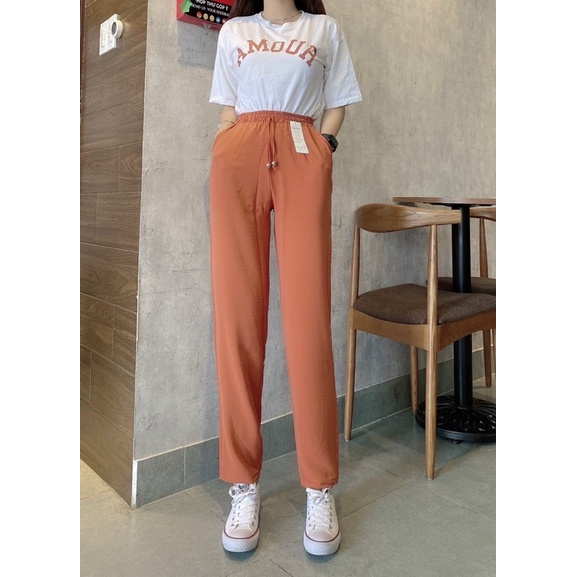 Quần Đũi Nữ Baggy Lưng Thun Cao cấp