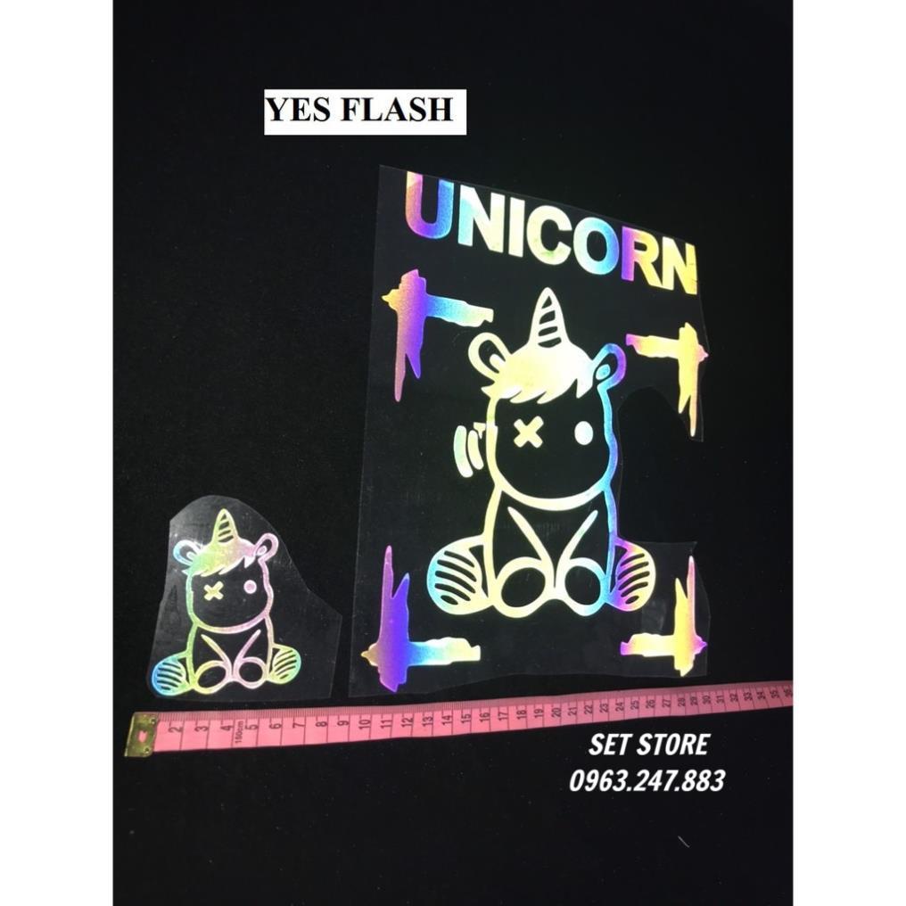 Decal chuyển nhiệt, ép, là PHẢN QUANG UNICORN - DC006 - Setstore