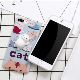 ỐP LƯNG IPHONE THÚ MOCHI (Mèo Trắng)
