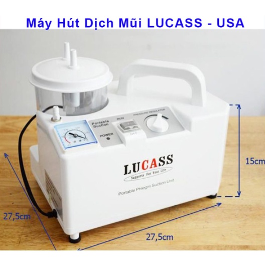 Máy Hút Mũi LUCASS SS-6A - Máy Hút Dịch Mũi [Tốt Nhất Khỏe Như Phòng Khám - Hiệu Quả Nhất]