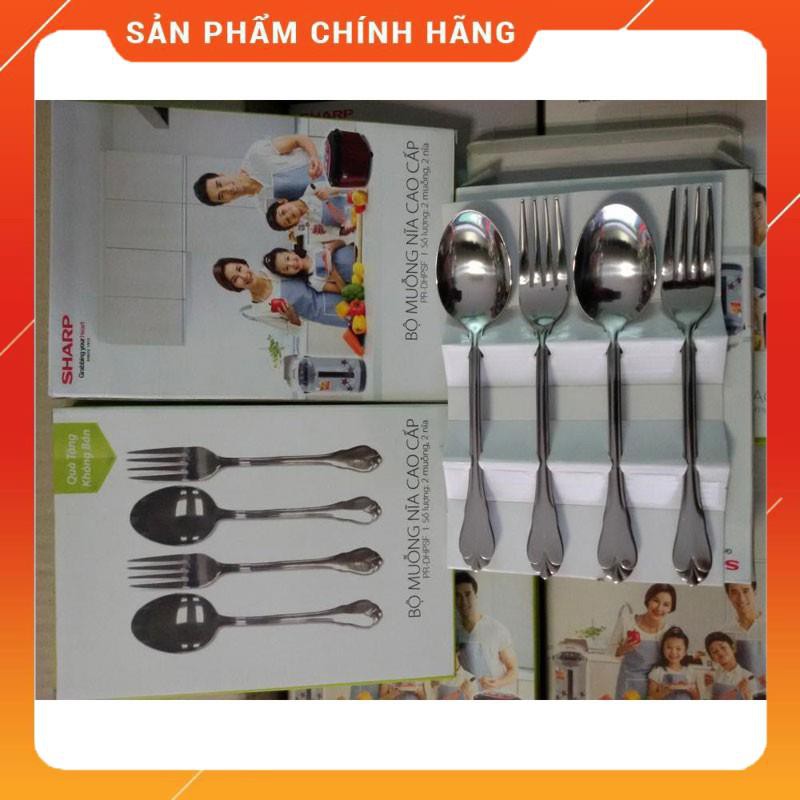 [HÀNG SIÊU TỐT] Bộ thìa dĩa Sharp inox 403