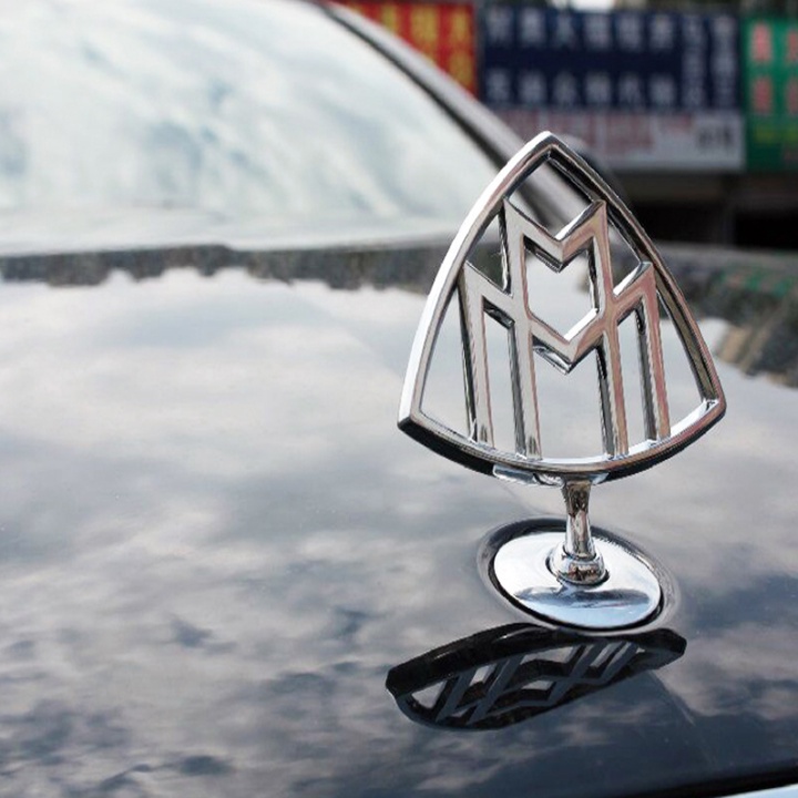 Logo biểu tượng trước đầu xe ô tô Maybach, chất liệu hợp kim mạ crom cao cấp