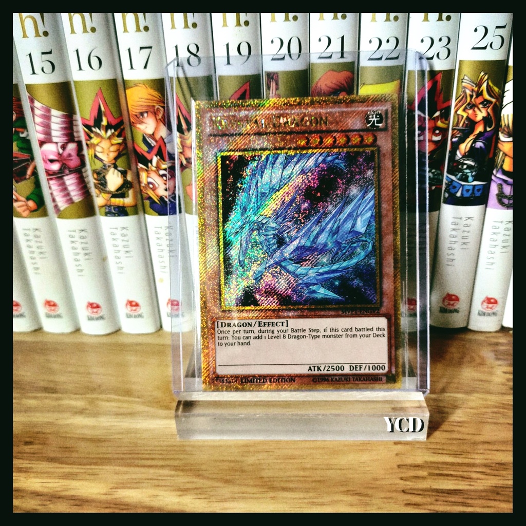 Thẻ bài yugioh chính hãng Krystal Dragon – Gold Secret Rare