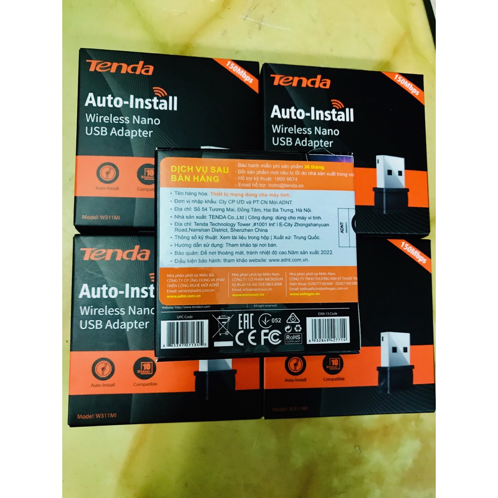 Thiết bị thu Wifi Tenda W311MI - 150Mbps Wireless Nano USB Adapter