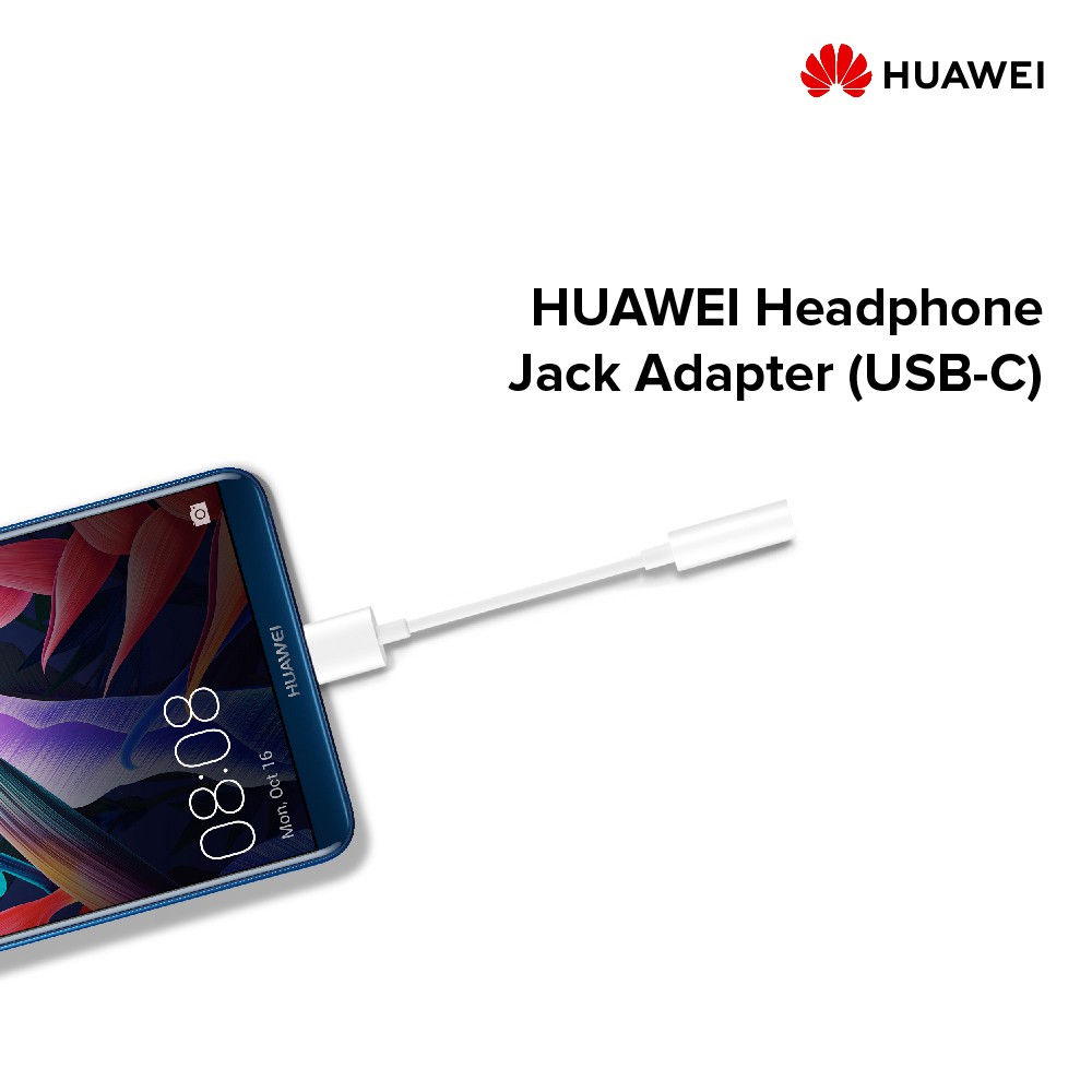 Bộ Chuyển Đổi Jack Tai nghe từ Type-C ra 3.5 mm Huawei CM20 - Hàng Phân Phối Chính Hãng