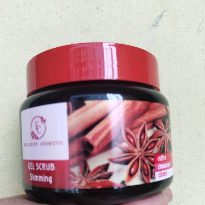 Sản phẩm giúp làm sạch tế bào chết có trên cơ thể Gel Scrub coffee cinnamon cloves.nhãn hiệu:EXCLUSIVECOSMETIC.380g