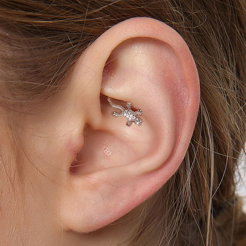 1 Khuyên Tai Hình Thằn Lằn Thời Trang Cá Tính