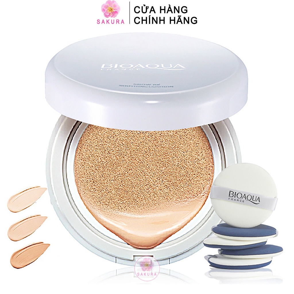 Phấn nước BIOAQUA BB Cream Air Cushion trang điểm nhẹ nhàng SAKURA 15g