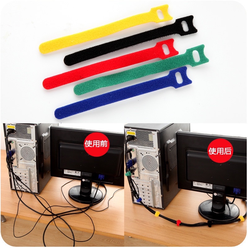 Dây Velcro Buộc Cáp, Dây Điện Cố Định Chống Rối