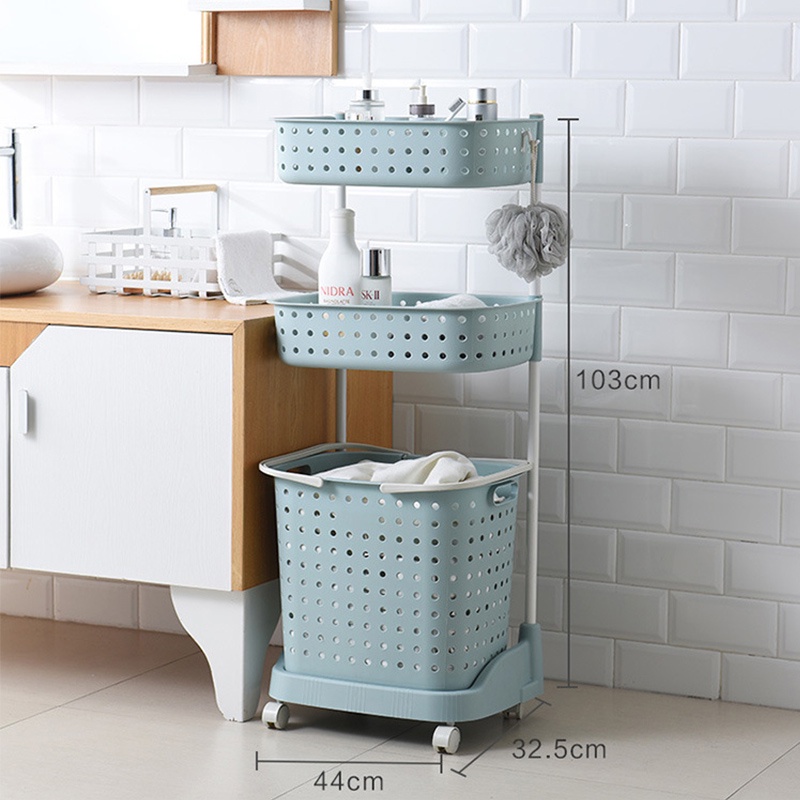 Giỏ NAFENAI bằng nhựa đựng quần áo bẩn tiện lợi cho gia đình