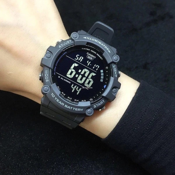 Đồng Hồ Nam Casio Dây Nhựa Trẻ Trung AE-1500WH-8BVDF Chính Hãng