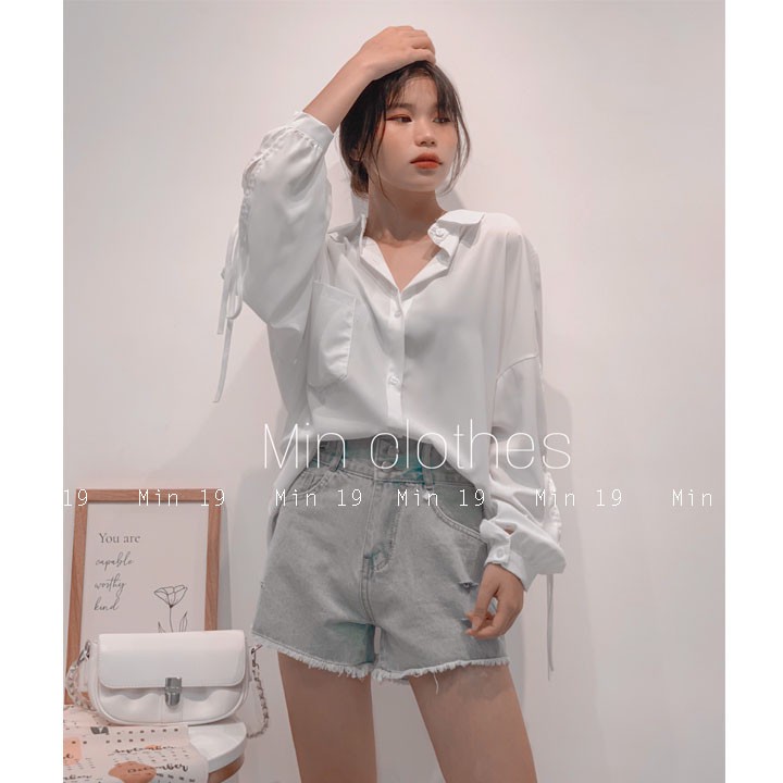 Áo Sơ Mi Nữ Công Sở Họa Tiết Tay Dài Thắt Nơ Sang Chảnh Kiểu Form Rộng Bigsize Màu Trắng Đen Xanh Nâu Be Thời Trang | BigBuy360 - bigbuy360.vn