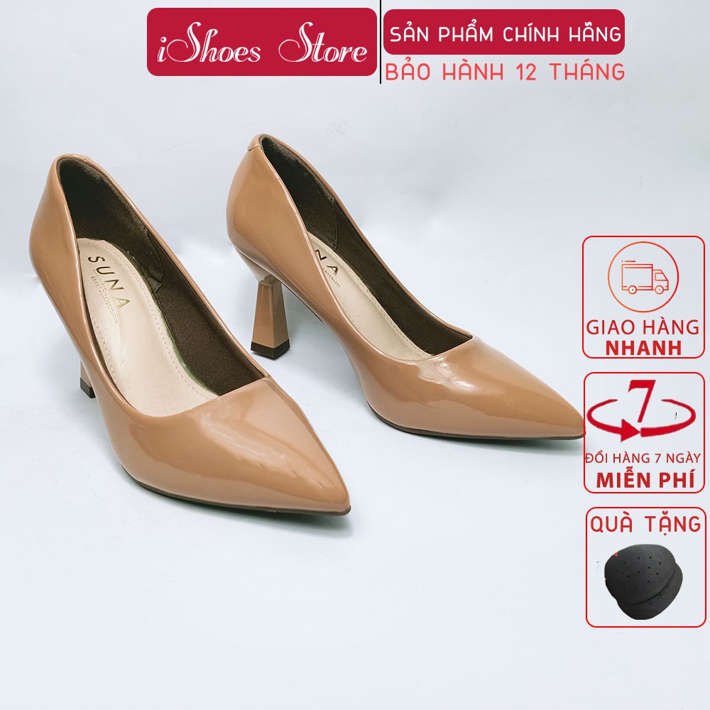 Giày cao gót nữ đế đồng hồ cát mũi nhọn 7cm - D794