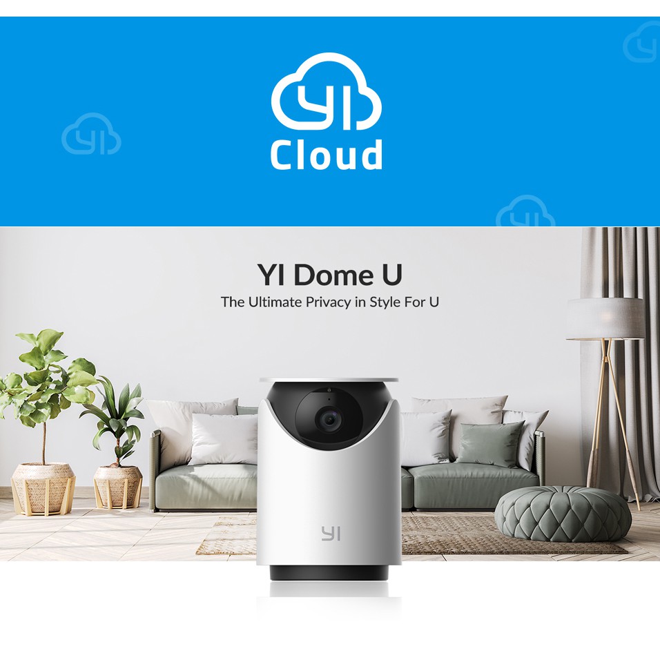 Camera IP YI Dome U 1080p (Phiên bản Châu Âu) Đàm thoại hai chiều Camera Wifi AI Chính Hãng Quốc Tế-Hàng Nhập Khẩu Giá Siêu Tốt