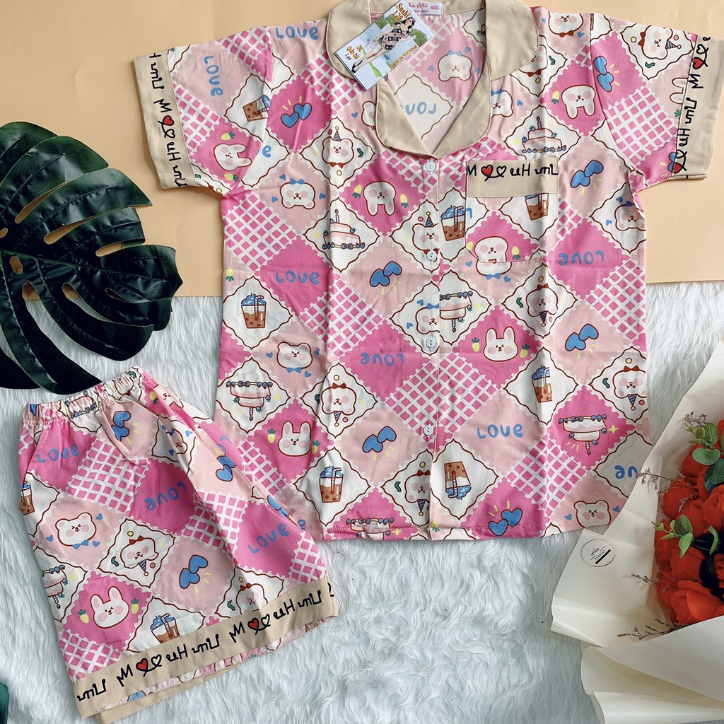 Bộ Đồ Ngủ - Đồ Mặc Nhà Satin Đùi Nhiều Mẫu Họa Tiết Trẻ Trung, Mát Mẻ | BigBuy360 - bigbuy360.vn