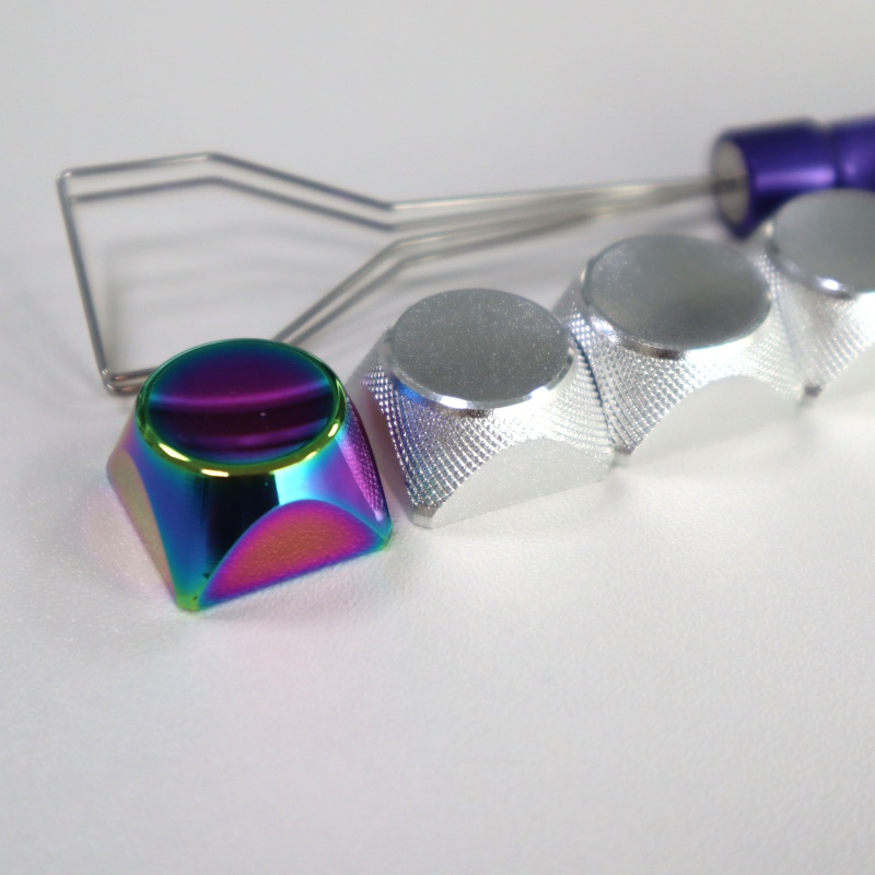 Nắp Hợp Kim Nhôm CNC Mạ Điện Màu Gradient Oxidati Cho Phím Máy Tính