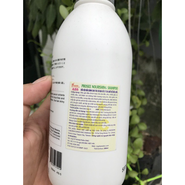 Dầu gội và dầu xả dành cho tóc hư tổn, chống rụng tóc Prosee Balancing, Nourishing AS13, AC13, AS5, AC2 500ml*2