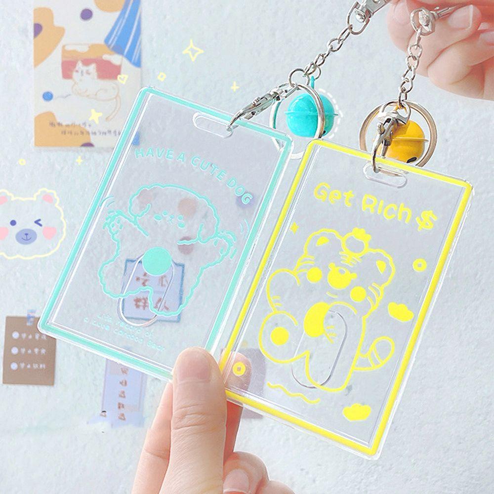 Móc Khóa Hình Thỏ / Gấu / Gấu Hoạt Hình Có Chuông Sáng Tạo