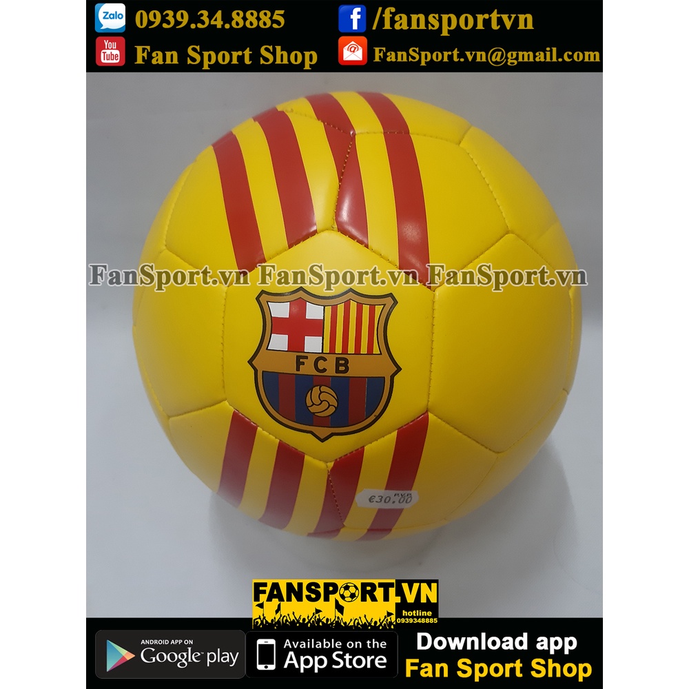 Trái bóng Ball Barcelona 2019 2020 2021 four shirt yellow official size 5