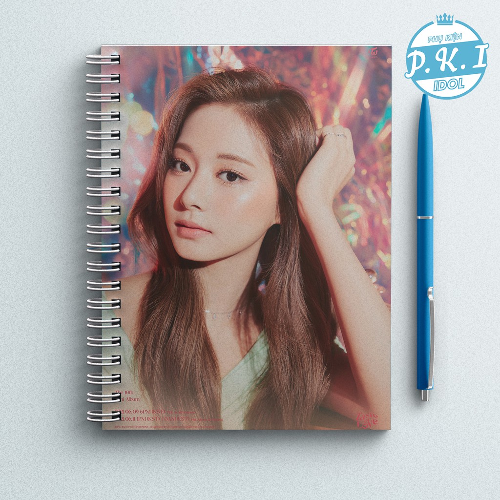 Sổ Còng Notebook In Hình Mini Album &quot;Taste Of Love&quot; và hình Các Thành Viên Của TWICE