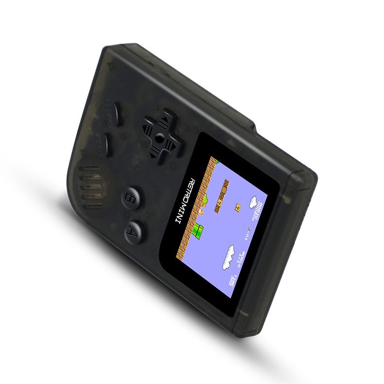 Tay cầm chơi game Retro Mini 169 game - chạy được GBA GBC GB có thể chép thêm game qua khe thẻ (đen trong)