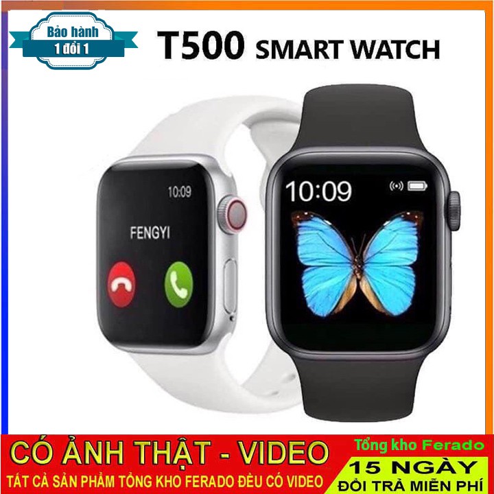 Đồng Hồ Thông Minh T500 Nghe gọi Thay hình nền Đo nhịp tim, Chống nước IP68, Smart Watch T500