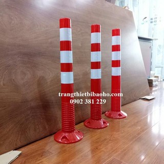 Cọc tiêu phân làn giao thông màu đỏ phản quang nhựa dẻo GT-75A