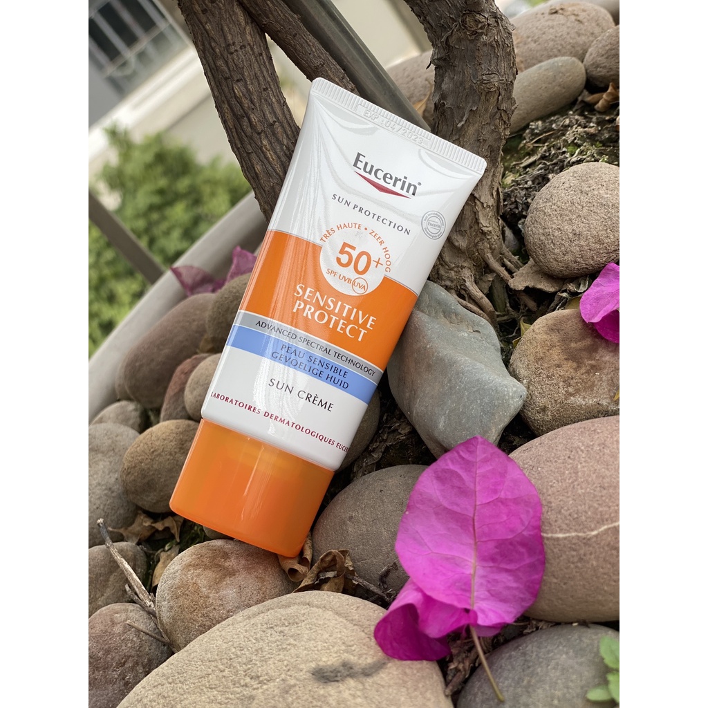 Kem chống nắng Eucerin Sensitive Protect Sun Crème SPF50+ (Bill Pháp)