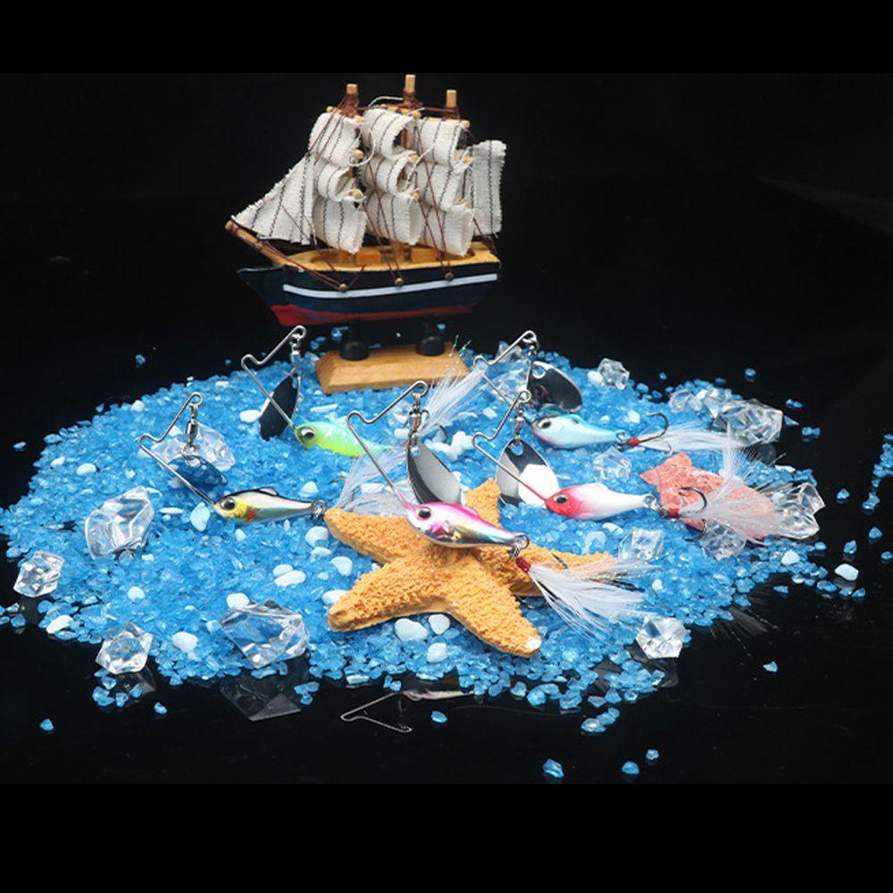 Mồi Câu Cá Giả Bằng Kim Loại Có Rung Xoay Được Tiện Dụng