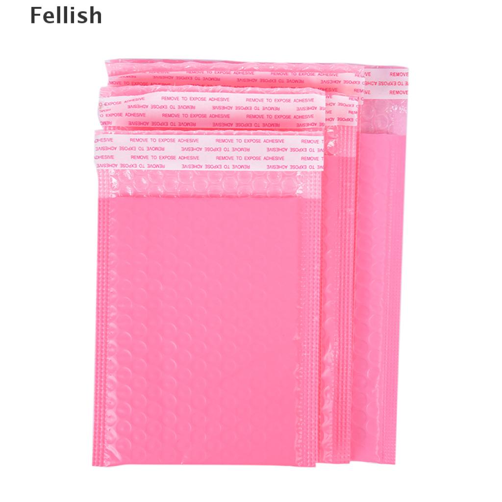 Set 10 Túi Đựng Thư Bằng Nhựa Màu Hồng 436vn