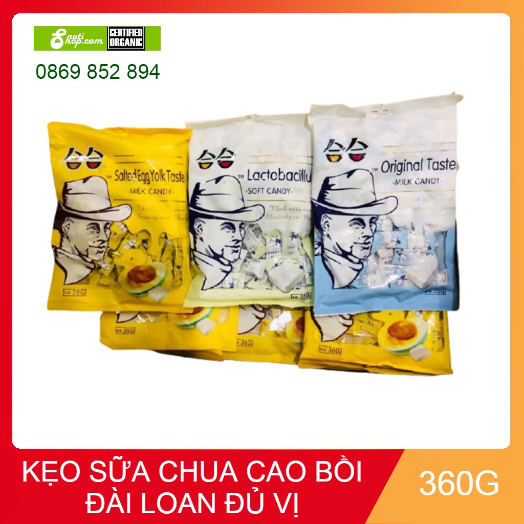 Kẹo sữa chua ông già Đài Loan 360g