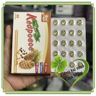 Tinh Dầu Thông Đỏ Real Caps Cedar Oil 60 Viên Của Nga