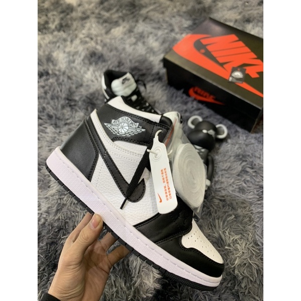 (Híu)Thanh Lý Giầy Thể Thao Cao Cổ Panda Black White Trắng Đen Bản Đẹp