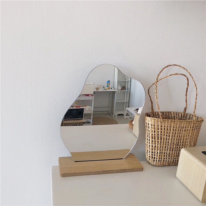 Gương decor hình hạt đậu và đám mây xinh xắn - Aroma candle & decor