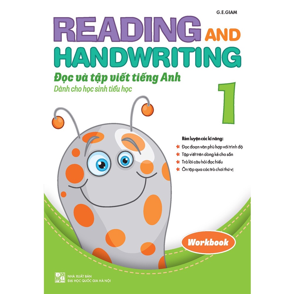 Sách - Reading And Handwriting - Đọc Và Tập Viết Tiếng Anh Dành Cho Học Sinh Tiểu Học Workbook 1