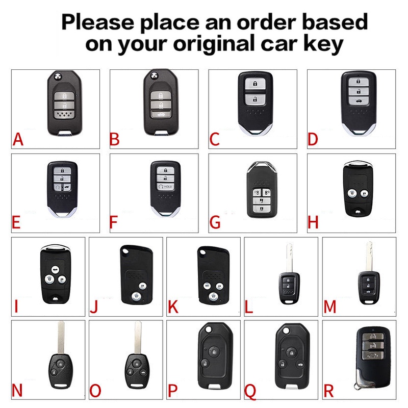 Vỏ Bọc Chìa Khóa Điều Khiển Từ Xa Cho Xe Hơi Honda City Jazz Fit Civic Hrv Crv Brv Accord Odyssey Tiện Dụng