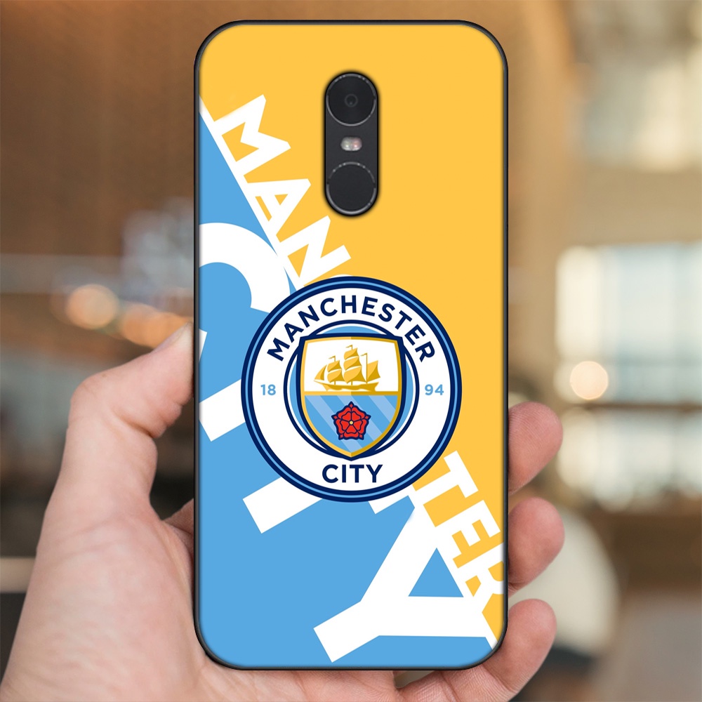 Ốp lưng Xiaomi Redmi Note 4, Note 4x viền đen in hình Manchester City MC