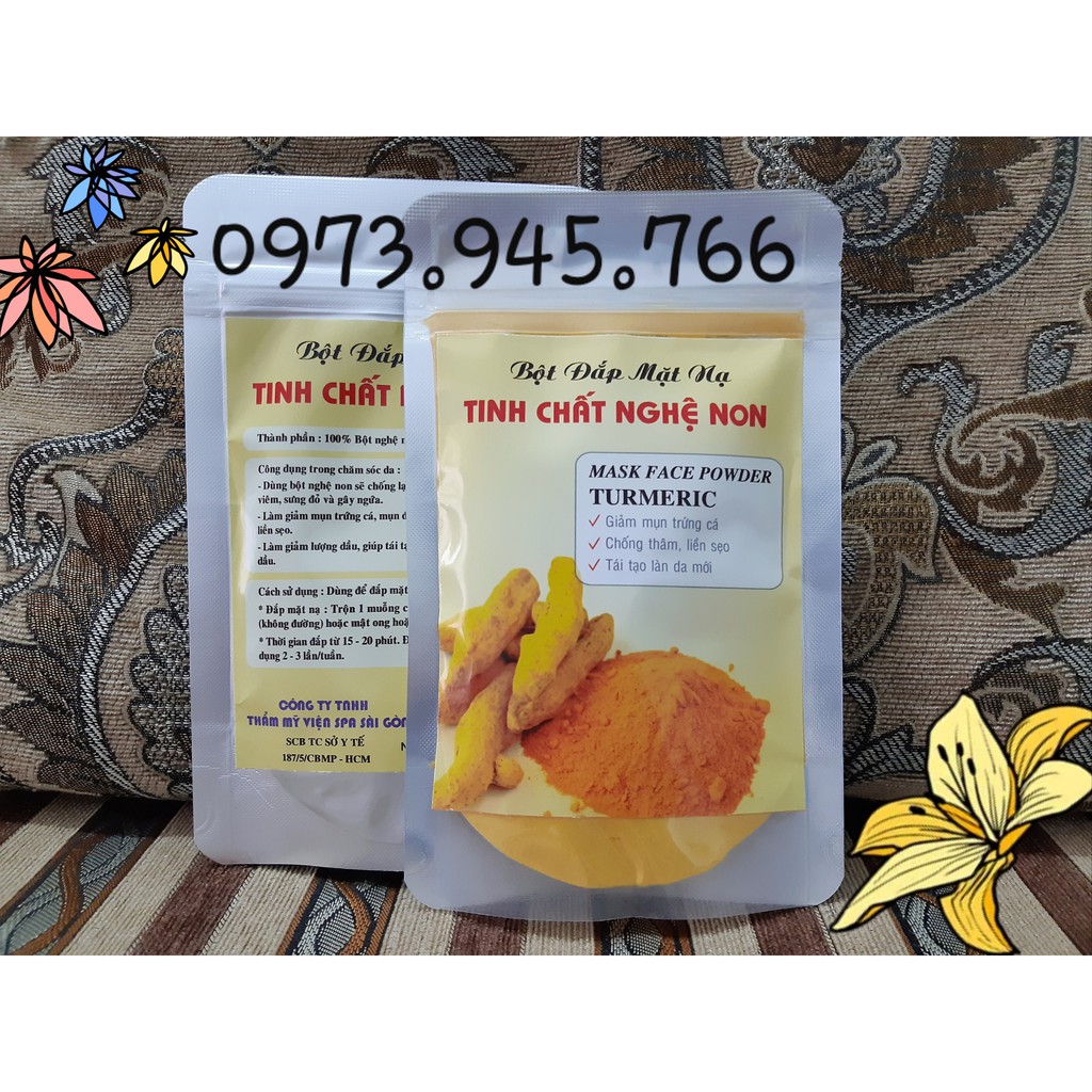 Bột đắp mặt nạ nghệ bịch 150g