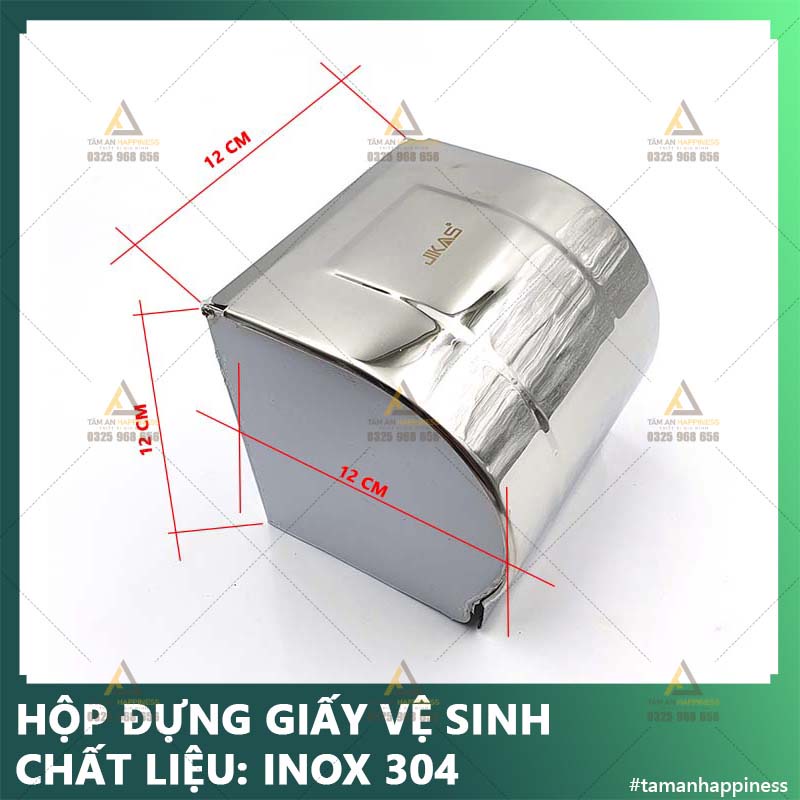 [Chính hãng] Hộp Đựng Giấy Vệ Sinh, Lô giấy Vệ sinh Inox 304 mạ crom sáng bóng cao cấp chống rỉ sét chống nước