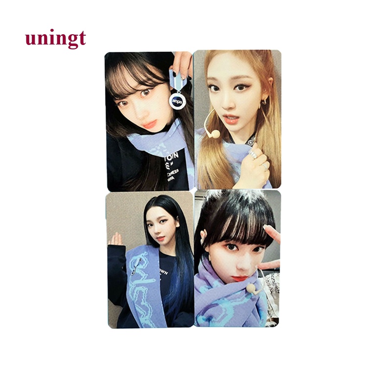 Set 4 Tấm Ảnh Lomo In Hình Các Thành Viên Nhóm Nhạc Kpop Aespa