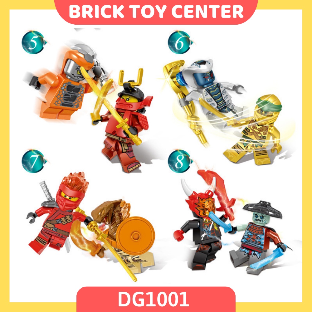 Đồ chơi lắp ráp giá rẻ DG1001-2 mô hình minifigures 48 nhân vật ninjago season 11 siêu đẹp dành cho bé